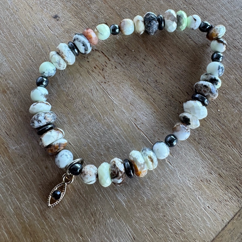 Beaded Bracelet Earthy Tones - Picture 1 of 4